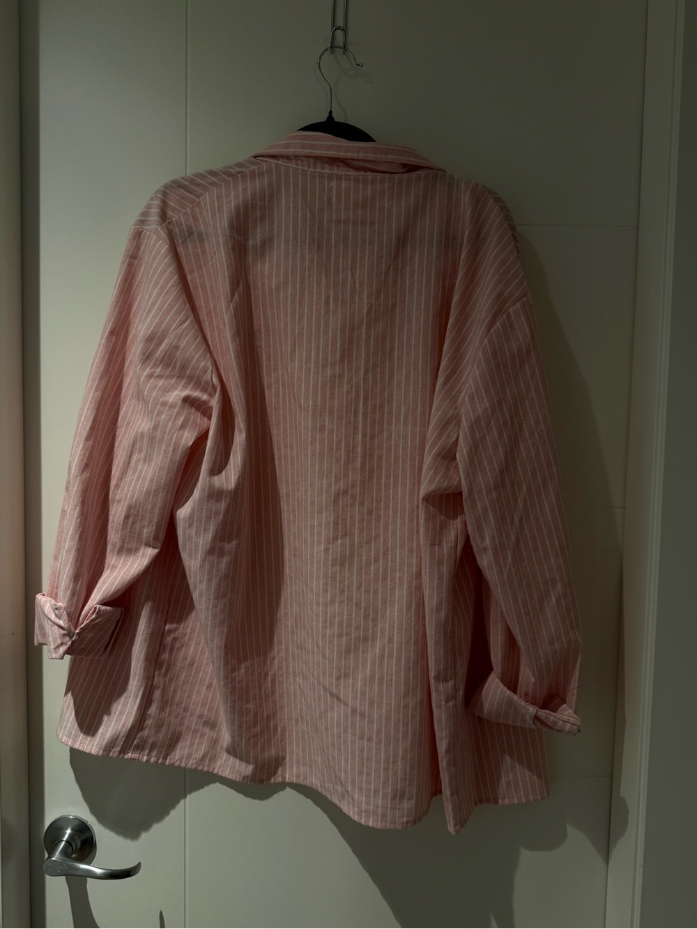 Beginning Boutique Pink and White Striped Button Shirt and Shorts - Picture 5 of 11